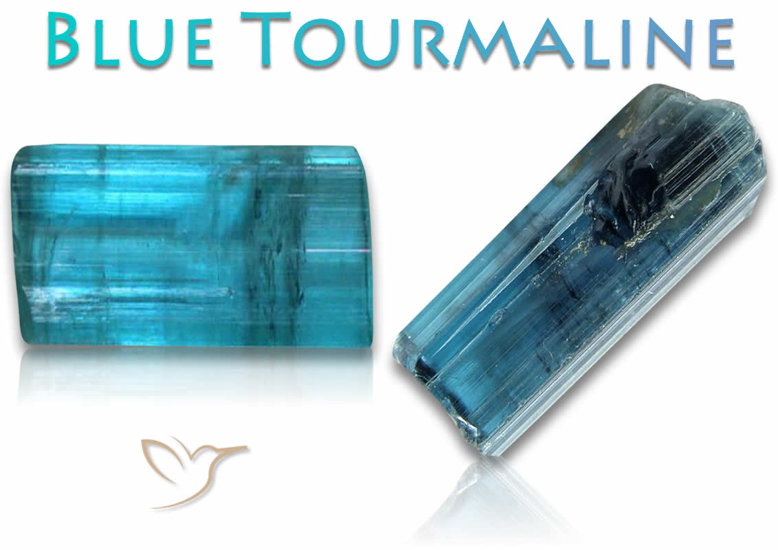 Blaue Turmalinsteine zu verkaufen