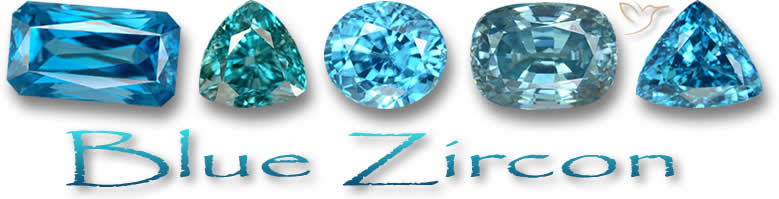 Blaue Zirkon Edelsteine