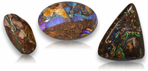 Geschäft Boulder-Opal Edelsteine