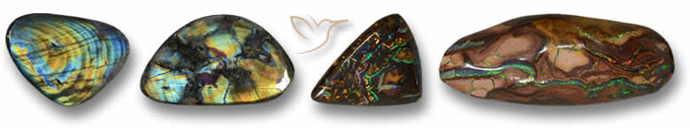 Boulder-Opal und Spektrolith