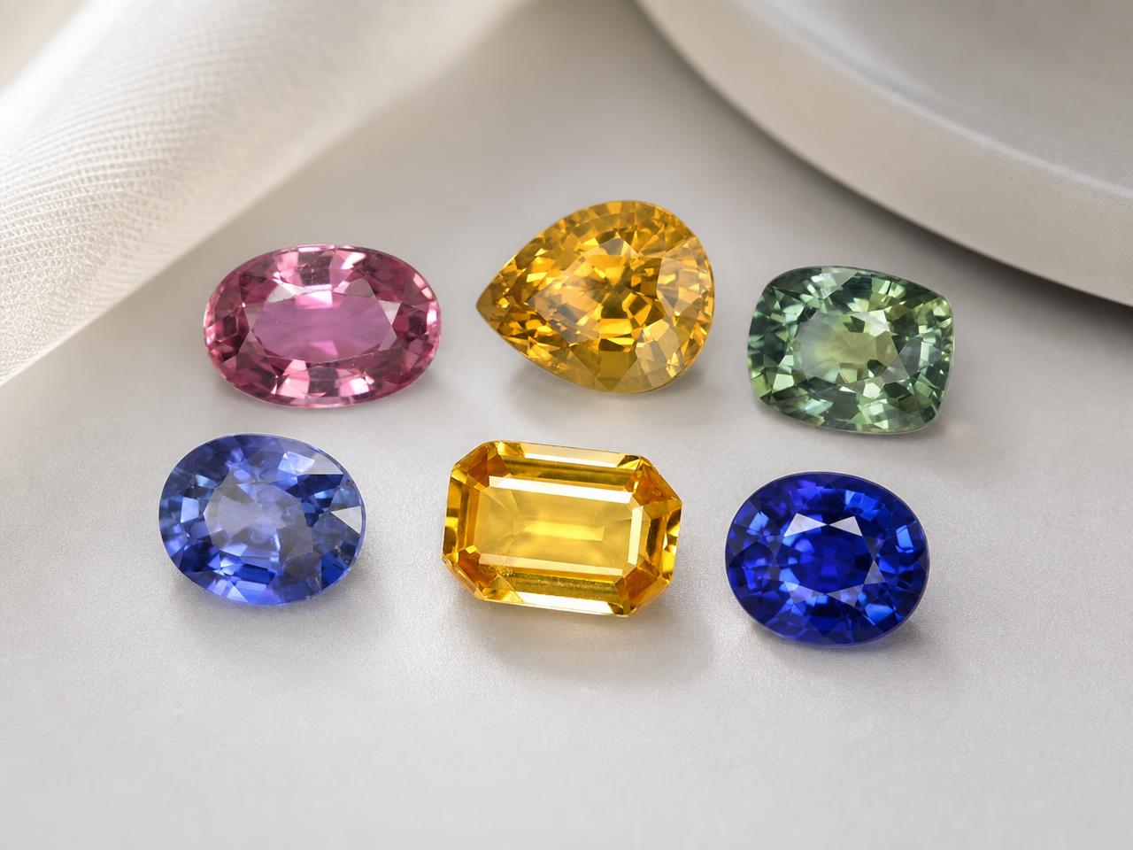 Lose kalibrierte Saphir-Edelsteine (7x5mm)