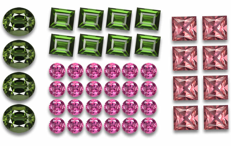 Loose Calibrated Tourmaline: Shop Calibrated Stones for Jewelry, Wholesale Calibrated Tourmaline