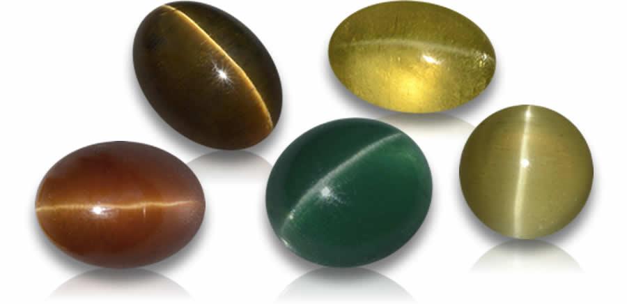 Katzenaugen-Apatit-Edelsteine – Großes Bild