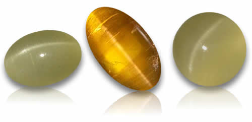 Katzenaugen-Beryll-Edelsteine