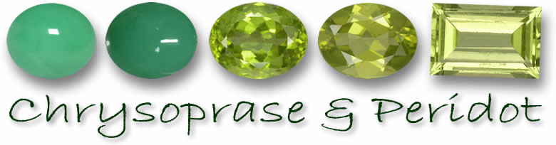 Chrysopras und Peridot