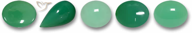 Chrysopras-Edelsteine