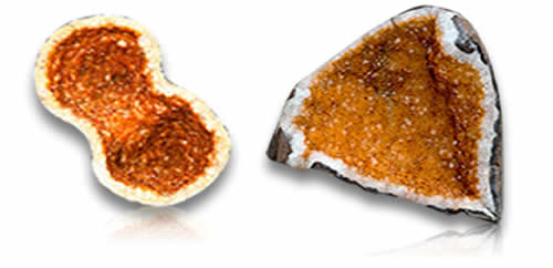 Citrin-Geoden-Edelsteine
