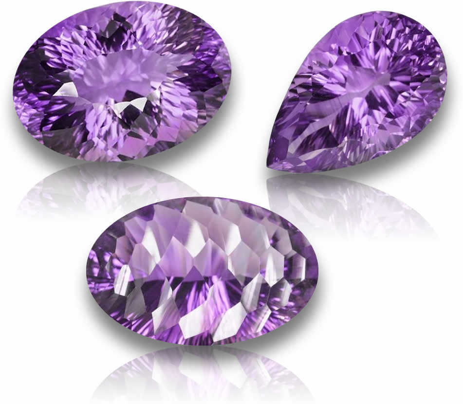 Konkav geschliffener Amethyst