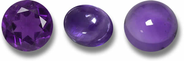Dunkel gefärbter Amethyst
