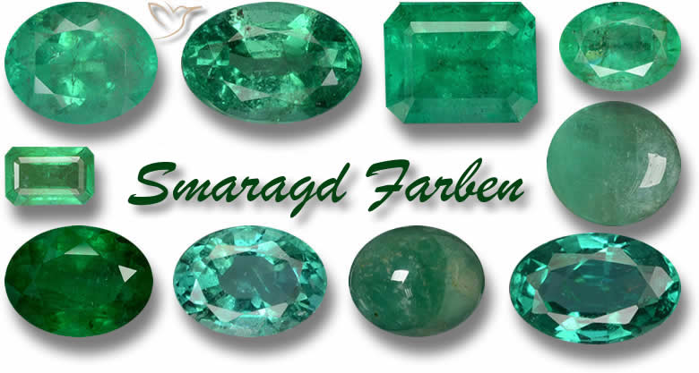Farbbereich des Smaragd