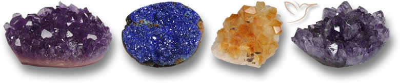 Seltsam geformte Druzy-Edelsteine