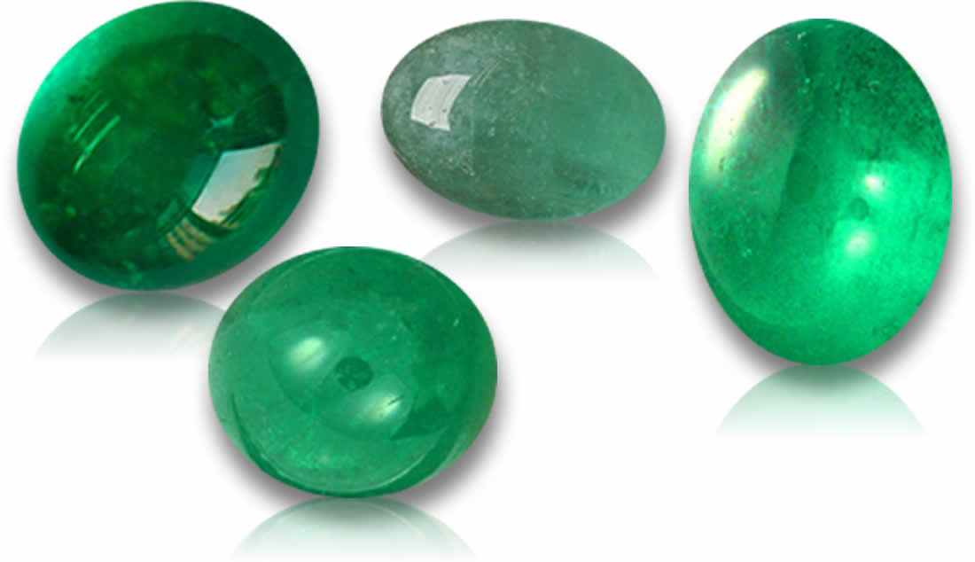 Natürlicher Smaragd-Cabochon für individuellen Herrenring