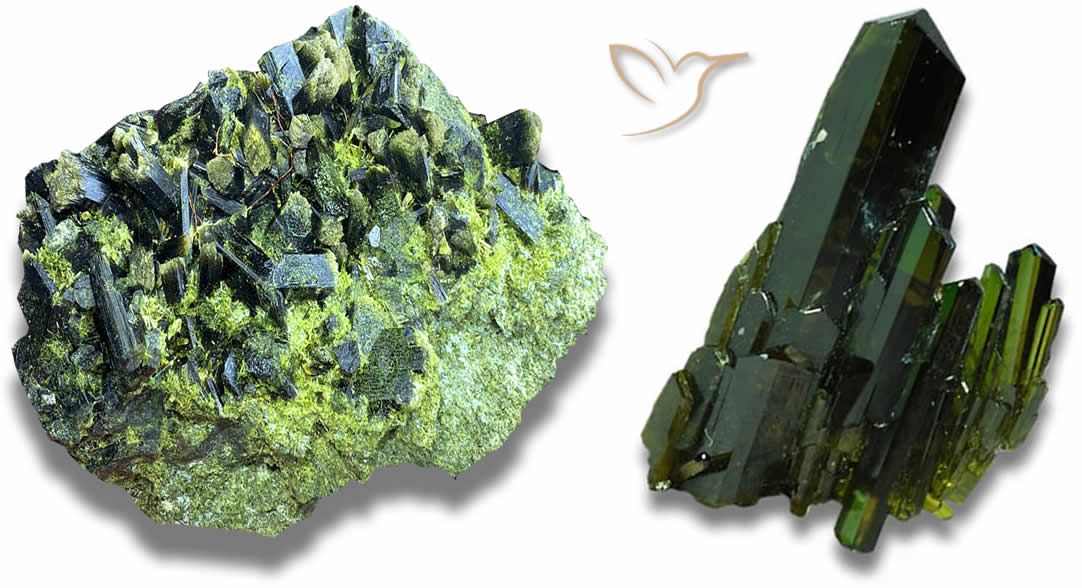 Epidotkristalle