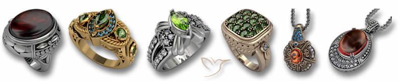 Granat Schmuckdesign