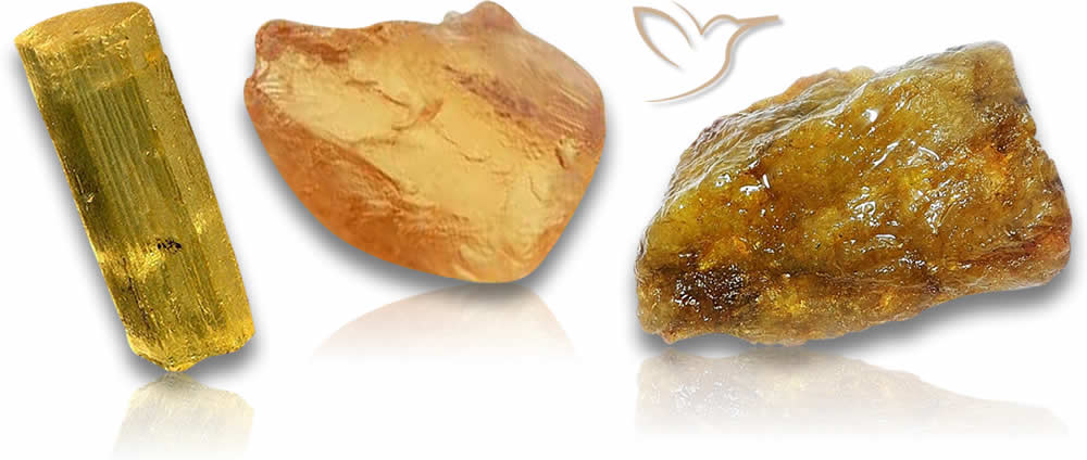 Goldener Beryll-Rohstein