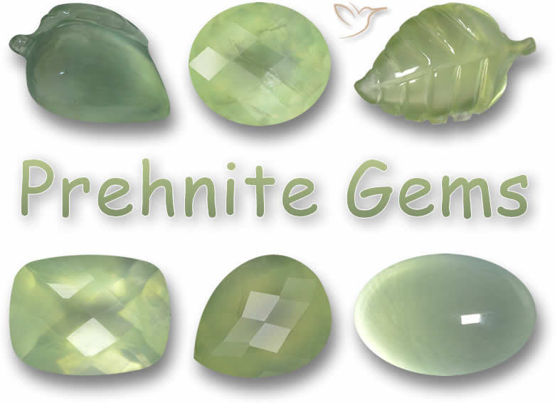 Grüne Prehnit-Edelsteine