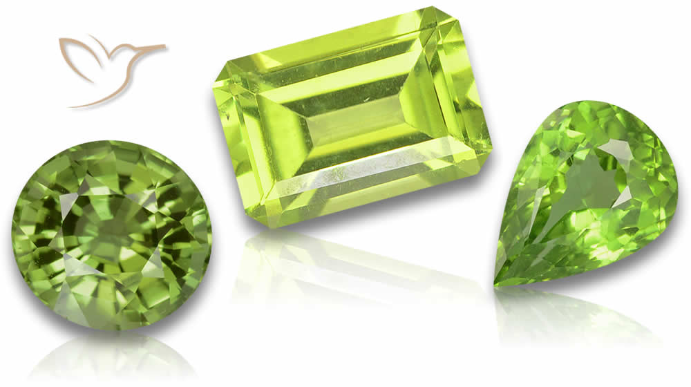 Natürliche Peridot-Edelsteine