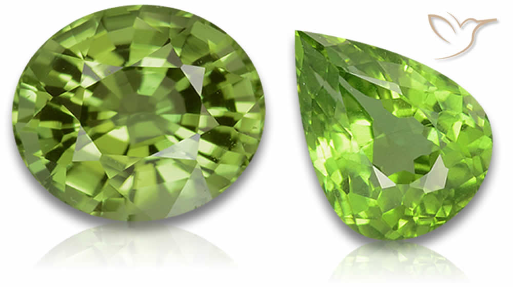 Natürliche Peridot-Edelsteine