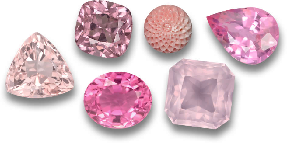 Pinkfarbene Edelsteine zu verkaufen