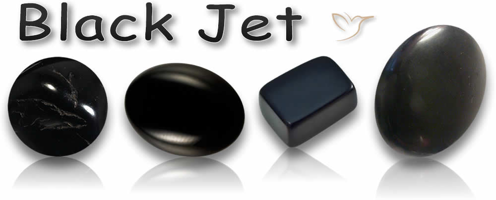 Natürliche Jet-Edelsteine