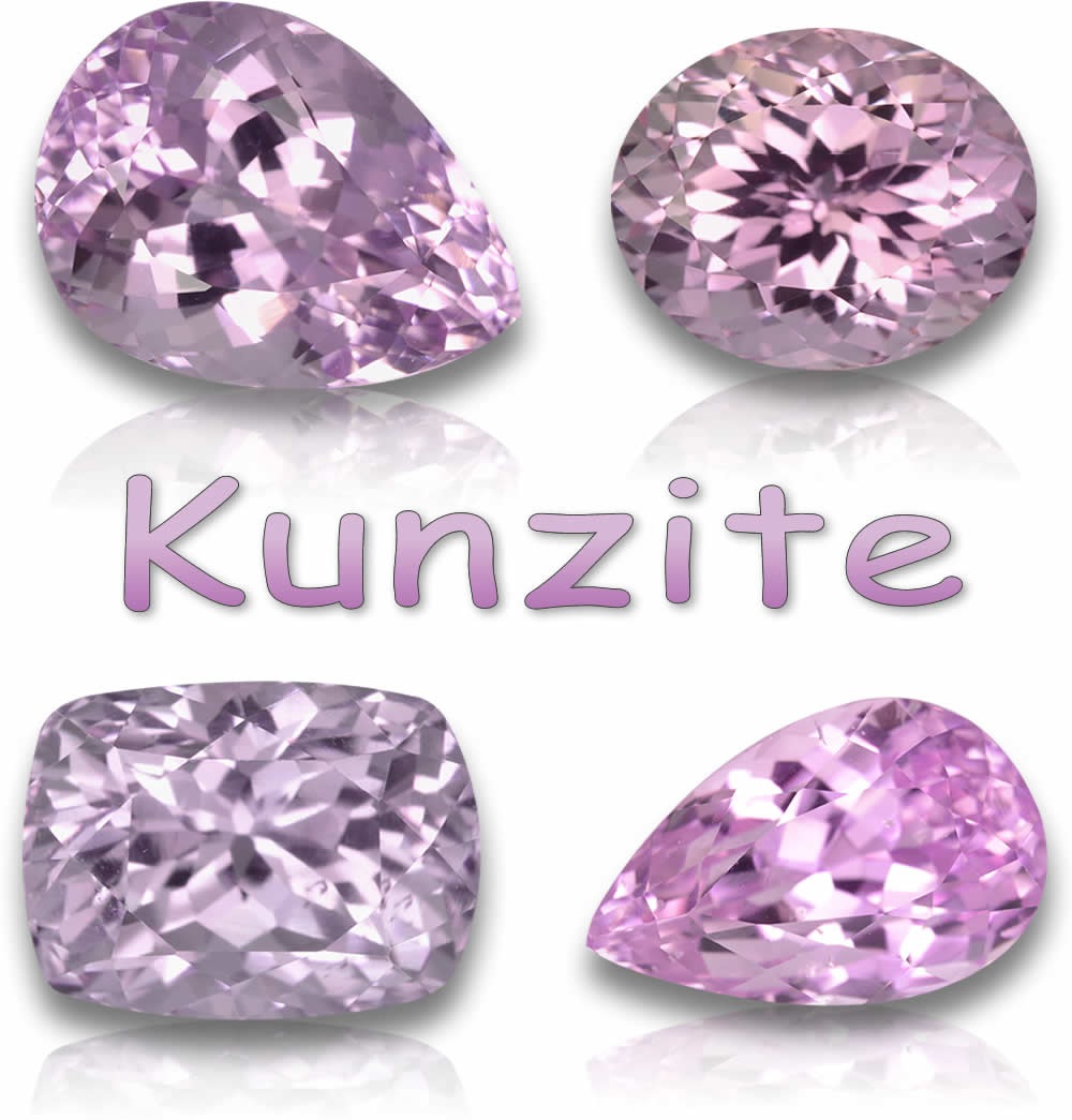 Natürliche Kunzit-Edelsteine