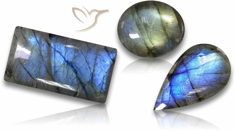 Labradorit-Cabochon-Edelsteine