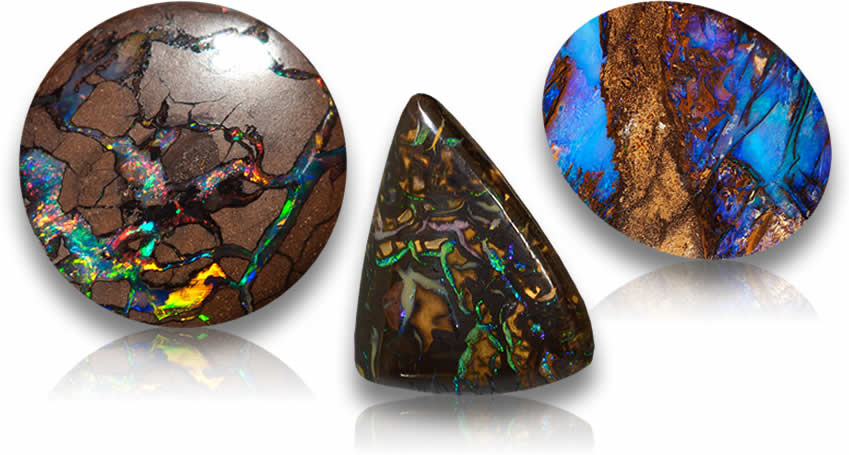 Lose Boulder Opal Cabochons zur Schmuckherstellung