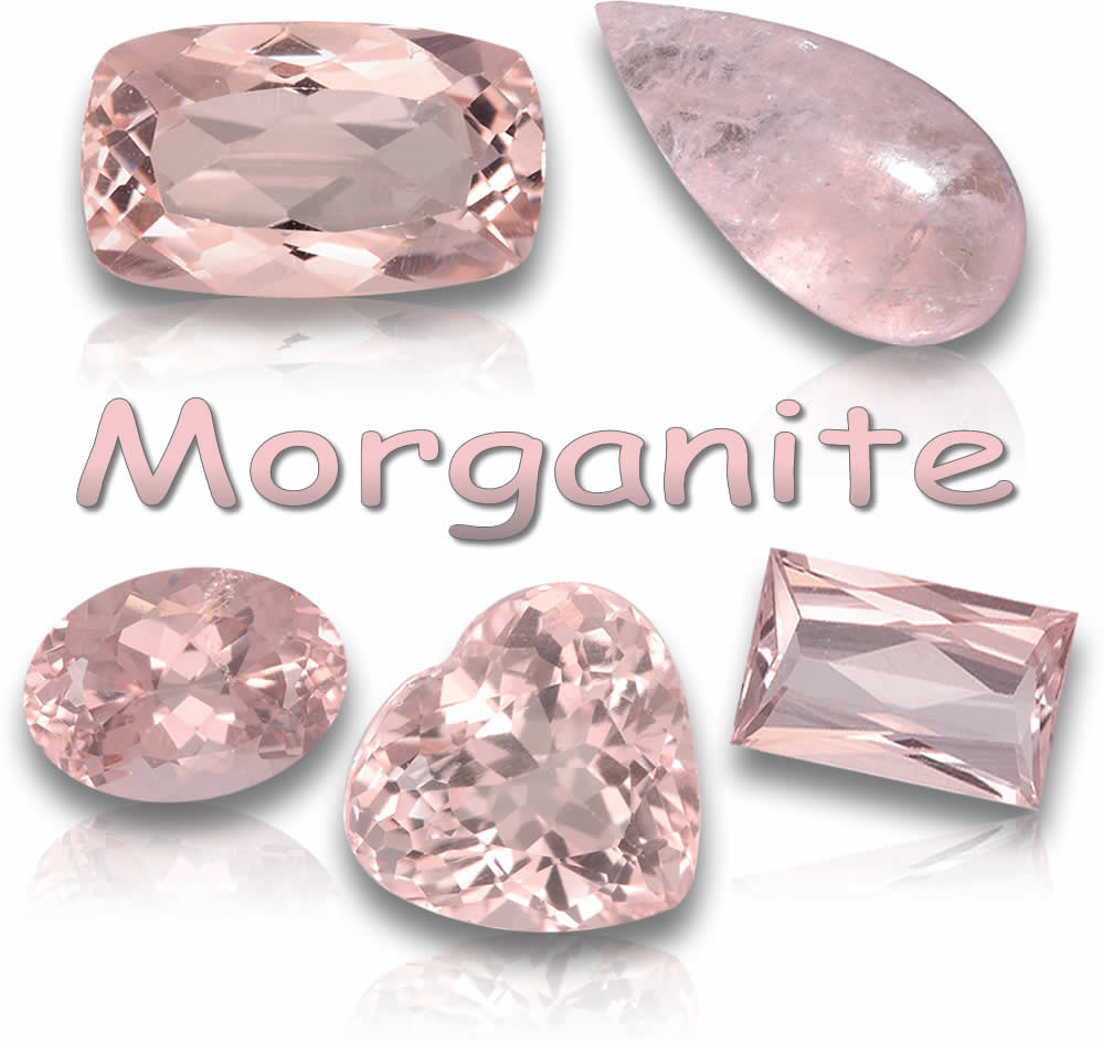 Natürliche Morganit-Edelsteine