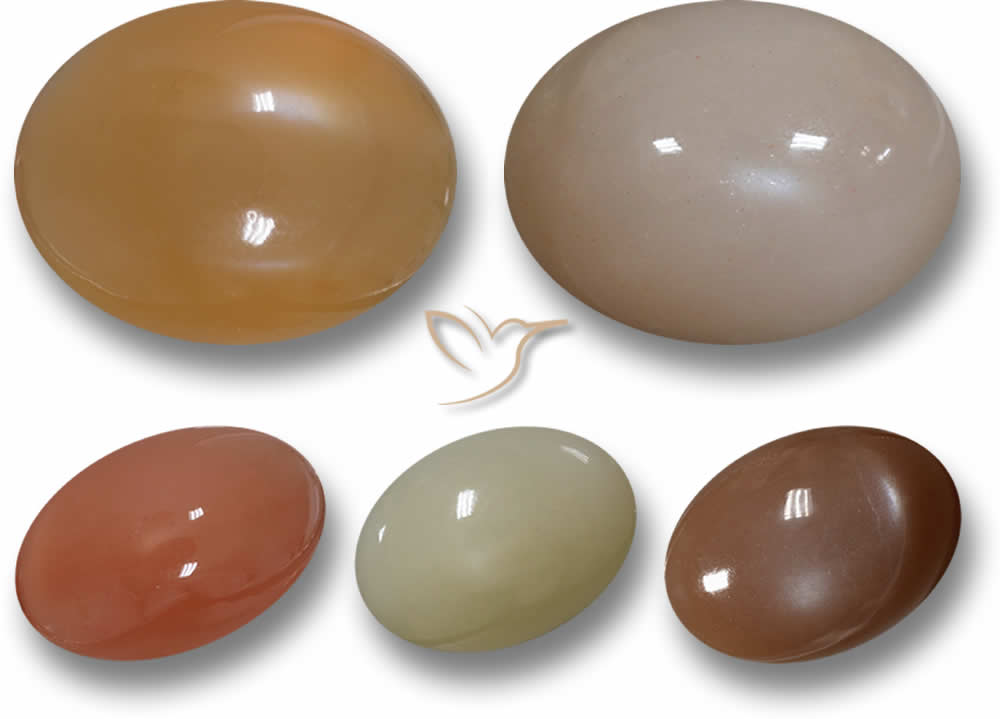 Oranger Mondstein Cabochon