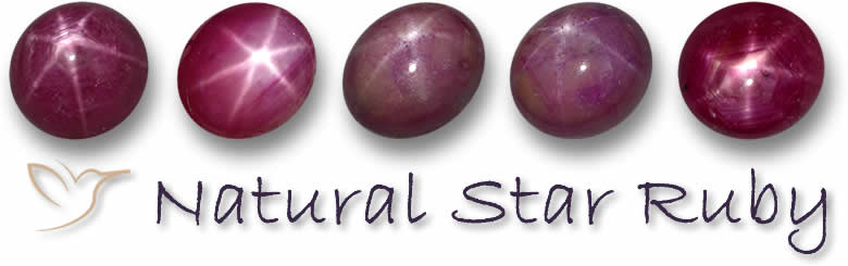Natürliche Sternrubine