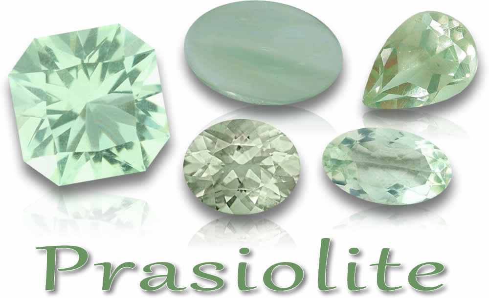 Prasiolith-Edelsteine