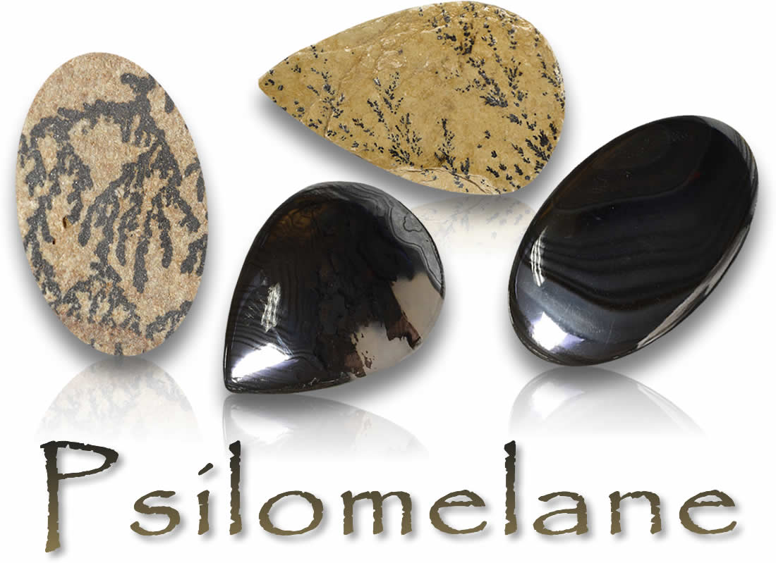 Psilomelan-Edelsteine