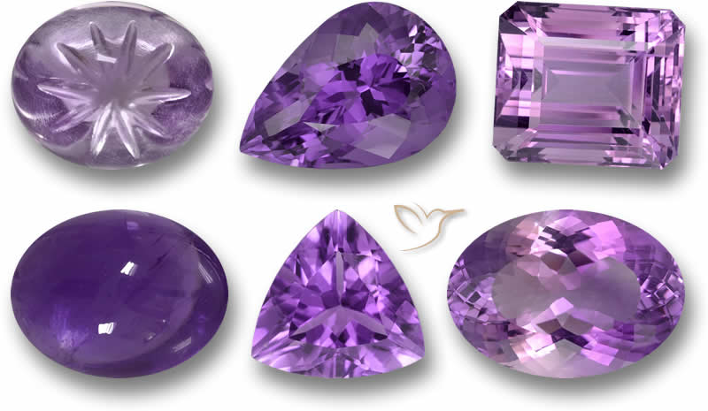 Lose Amethyst Edelsteine