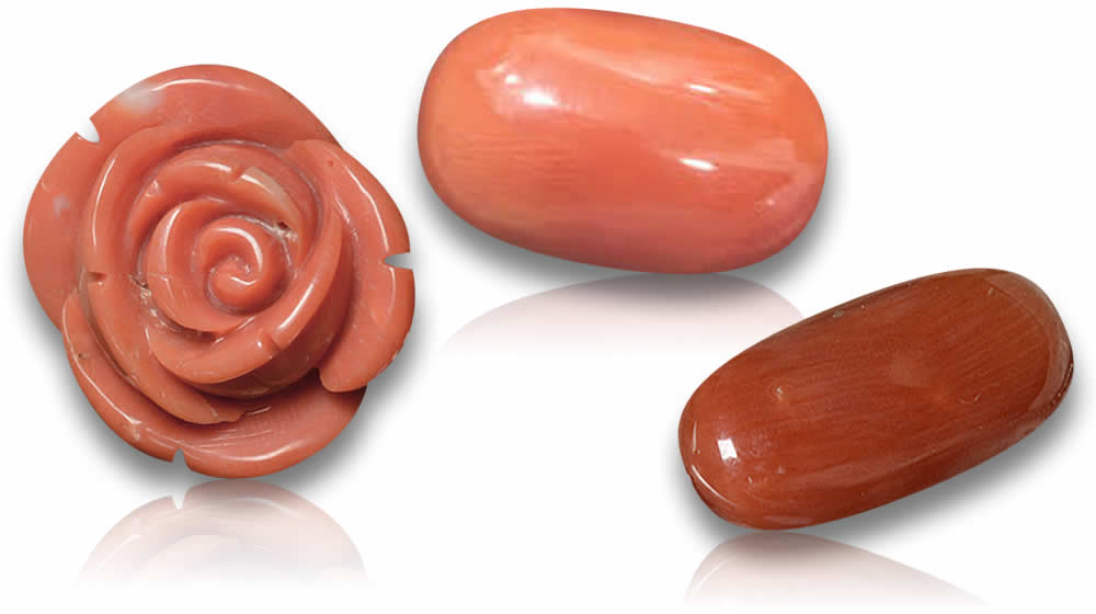 Orangefarbene Korallen-Edelsteine kaufen
