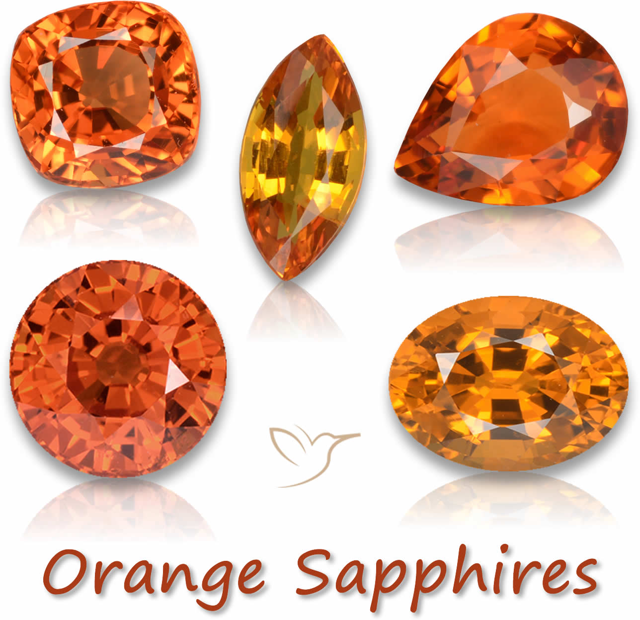 Orange Saphir zu verkaufen