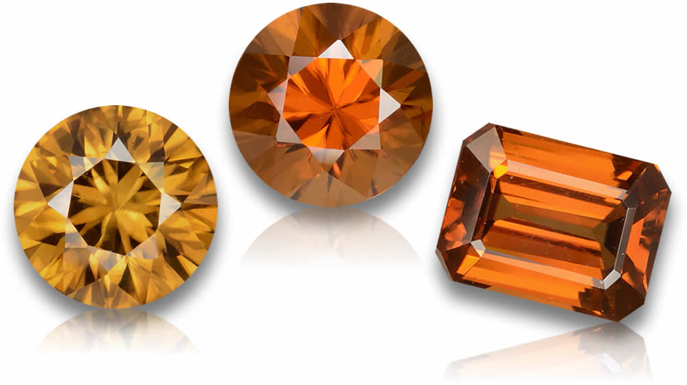 Orange Zirkon Edelsteine kaufen