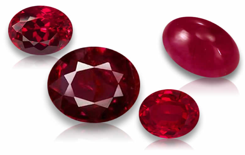Oval Ruby Gemstones - Natural, Certified