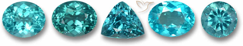 Paraiba Blaugrüne Apatit-Edelsteine