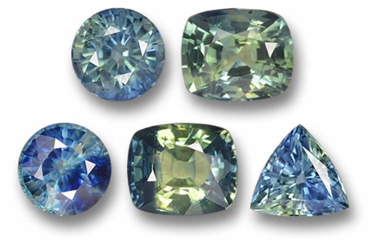 Parti Color Sapphire: Bi-Color and Tri-Color Sapphires, Parti Coloured Sapphires
