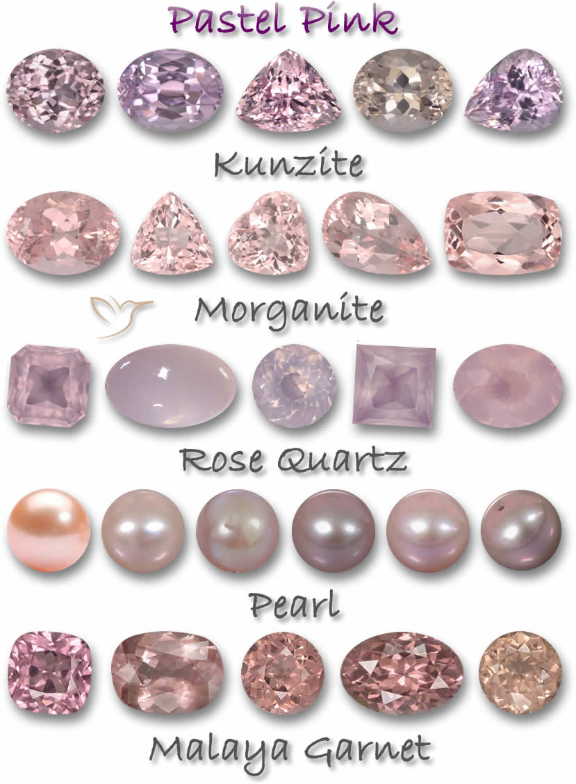 Pastellrosa Edelsteine