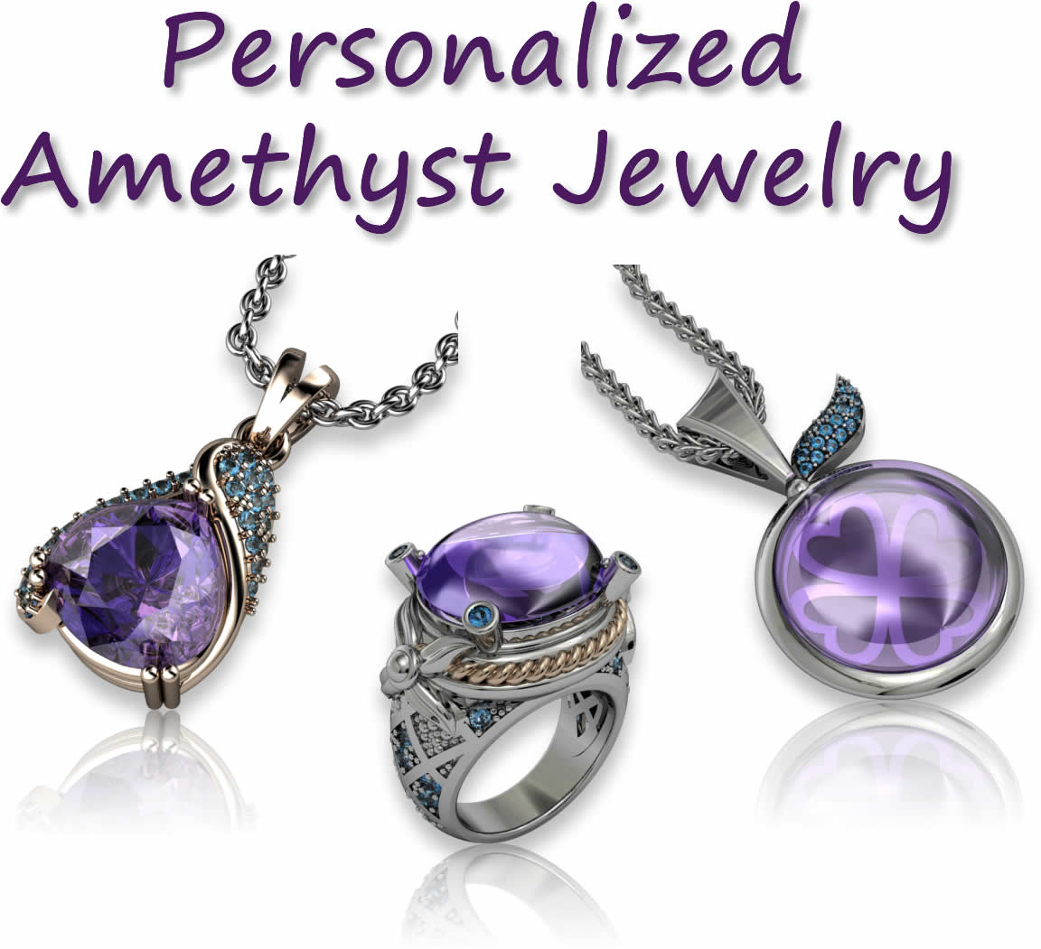 Personalisierter Amethystschmuck