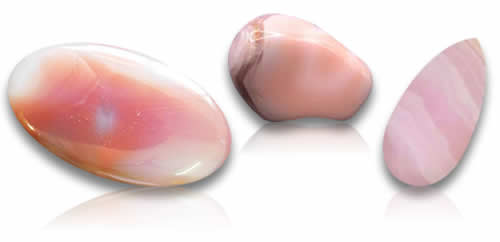 Natürliche rosa Achat-Edelsteine