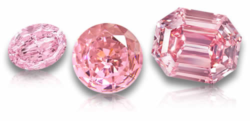 Natürliche rosa Diamant-Edelsteine