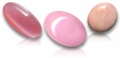Natürliche rosa Mondstein-Edelsteine