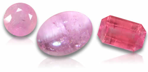 Natürliche rosa Pezzottait-Edelsteine