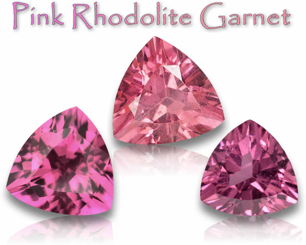 Natürliche rosa Rhodolit-Granat-Edelsteine