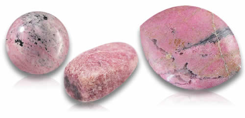 Natürliche rosa Rhodonit-Edelsteine