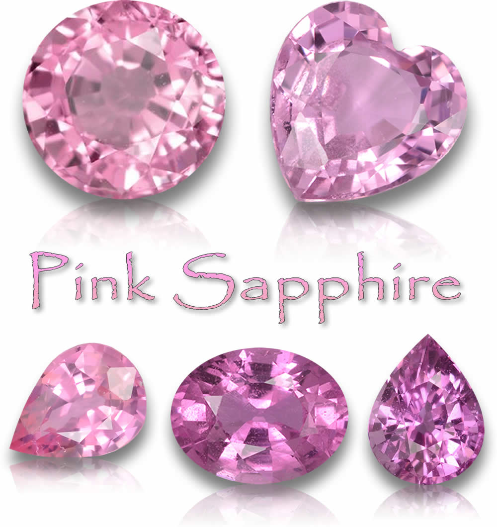 Natürliche rosa Saphir-Edelsteine