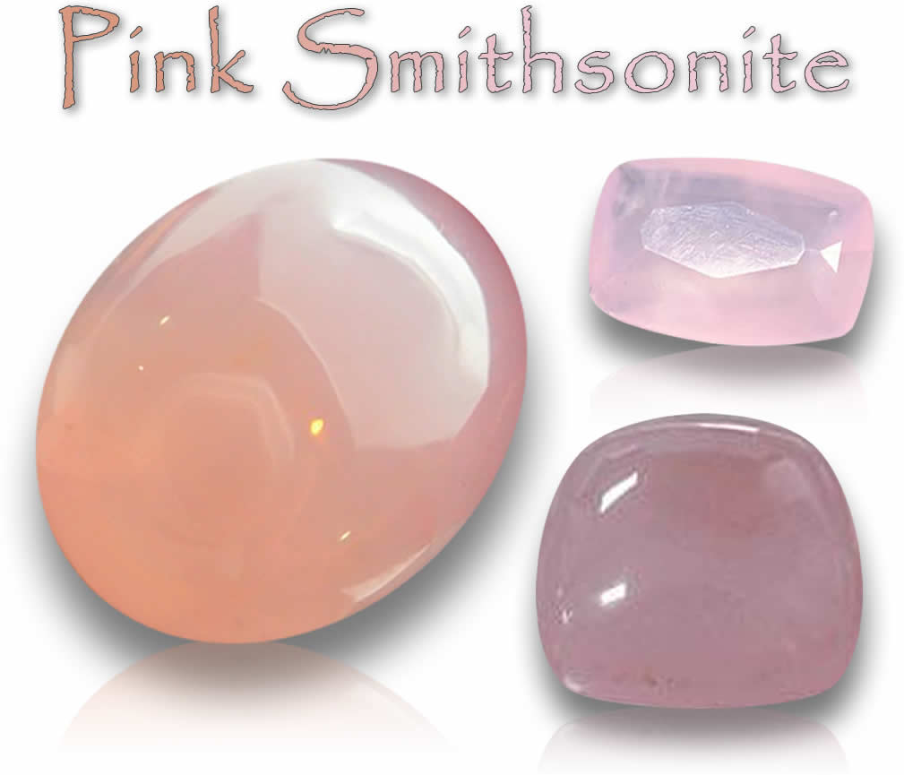 Natürliche rosa Smithsonit-Edelsteine