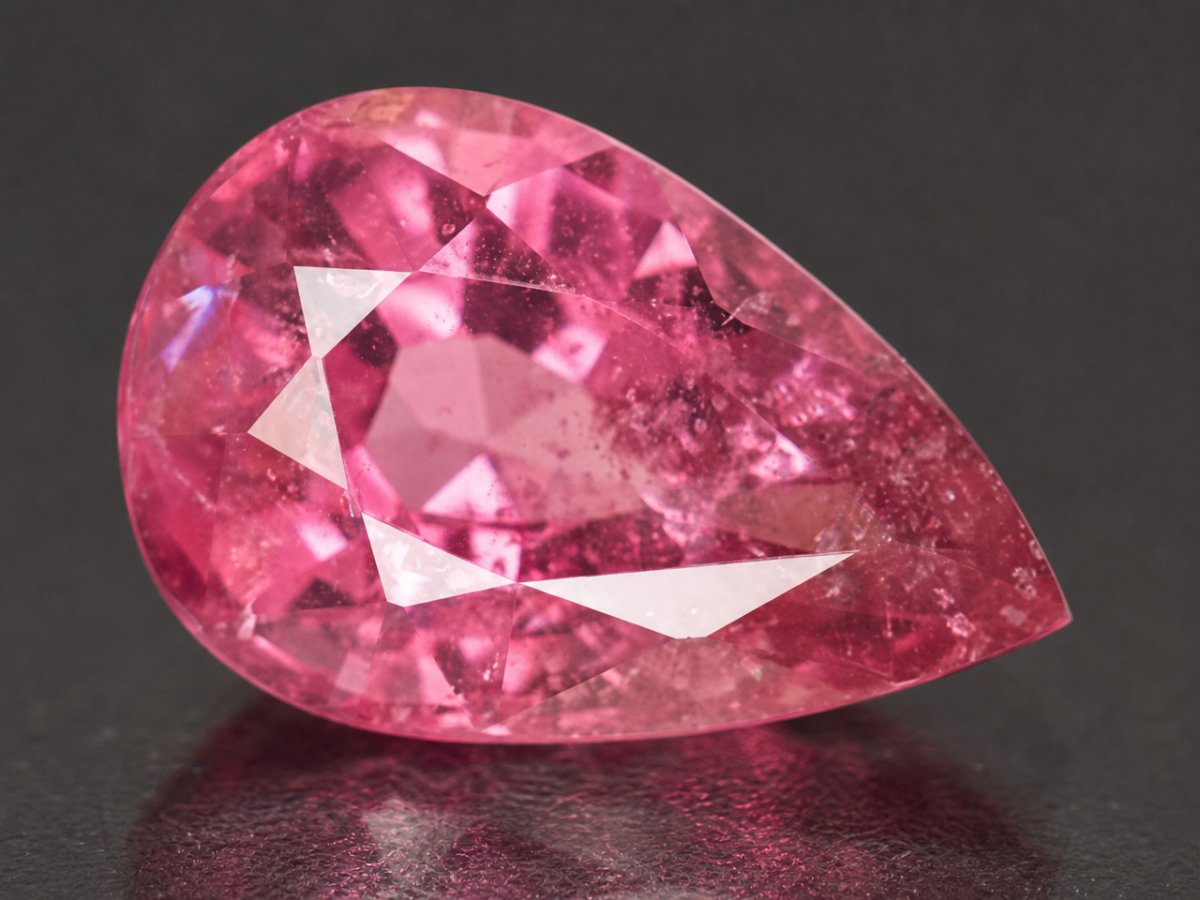 Nahaufnahme von natürlichen rosa Spinell-Edelsteinen